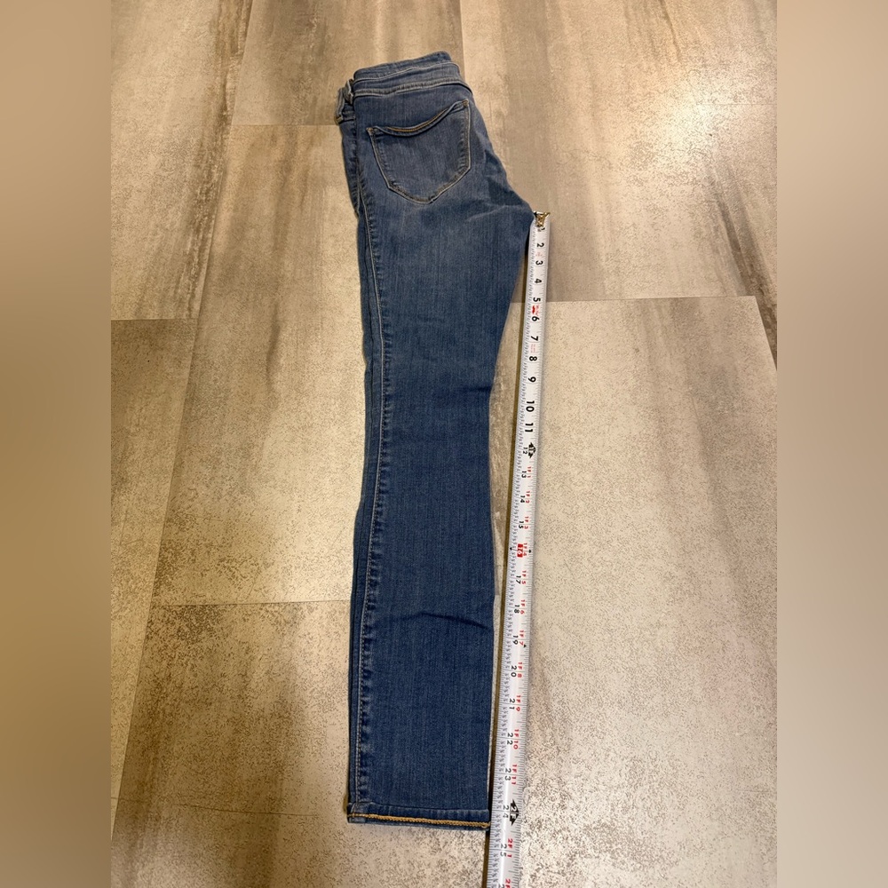 Hollister Blue Skinny Jeans with Distressed Style - Picture 7 of 8